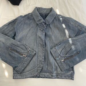 Gray denim jacket